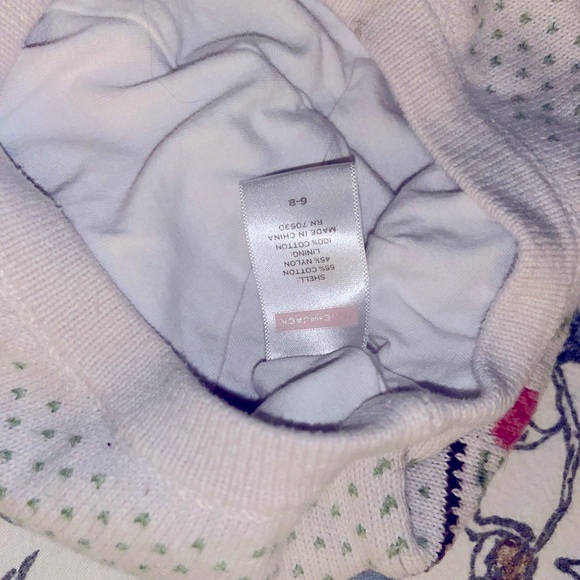 American Girl x Janie and Jack Rose Fair Isle beret hat 6-8 Easter - Picture 4 of 4